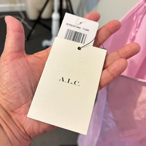 ALC Sienna Cut Out Maxi Slip Dress Pink - Picture 7 of 14